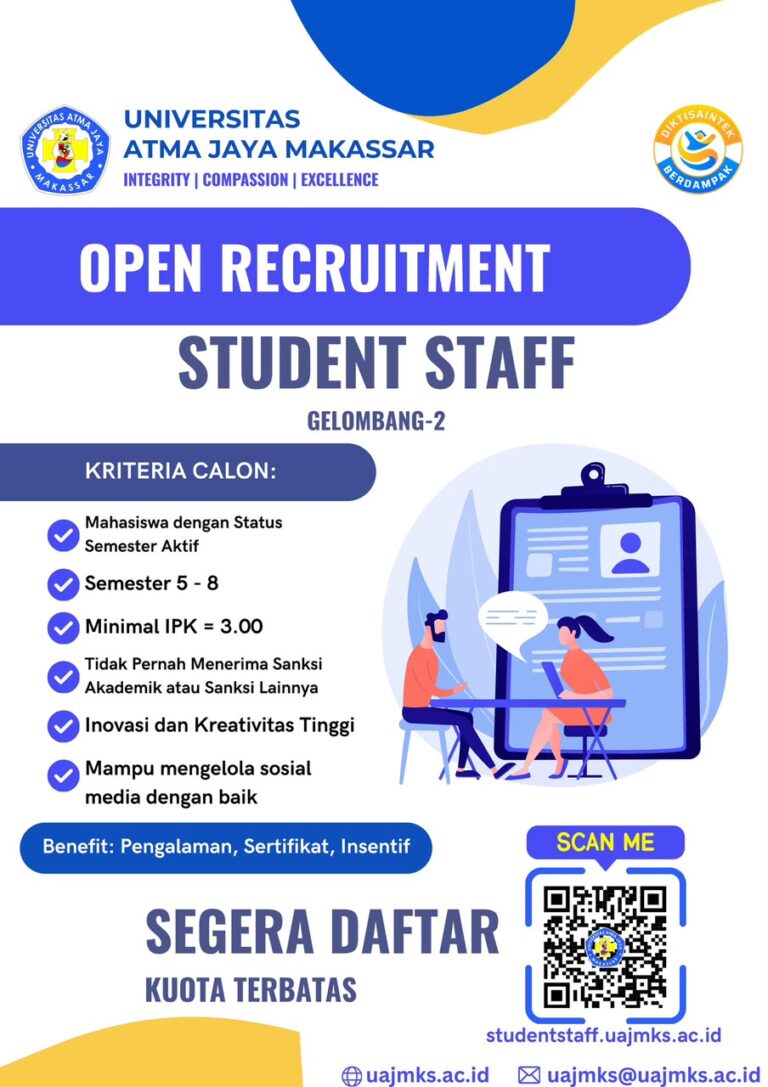 Read more about the article Open Recruitment Student Staff Gelombang 2!!